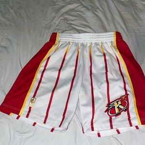 Houston Rockets 1996 Hardwood Classics 75th Anniversary Swingman Shorts - White